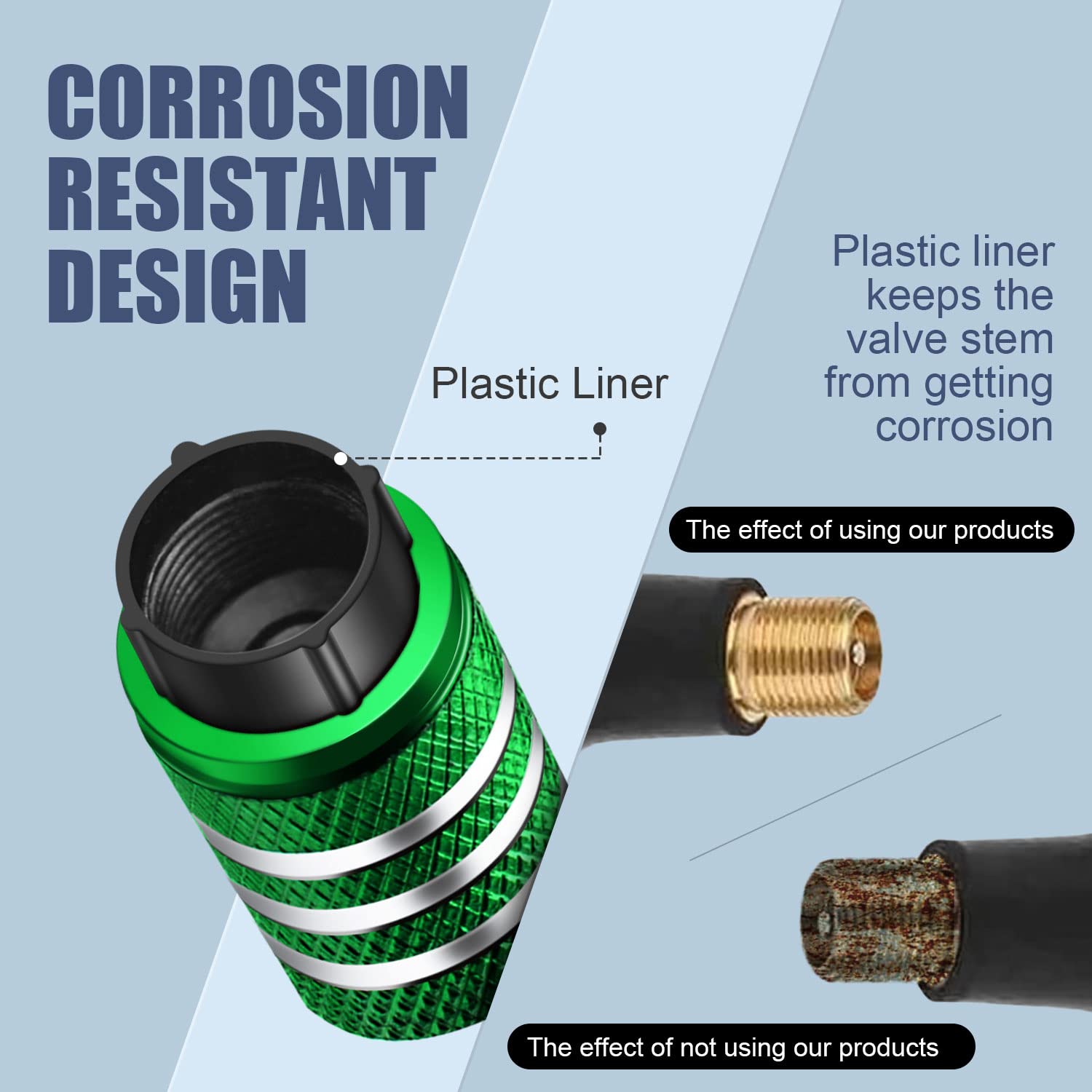 Tire Valve Stem Caps -(5 Pack) Tire Air Caps Metal With Plastic Liner Corrosion Resistant Leak-Proof Cat/Dog Paw For Car Truck M